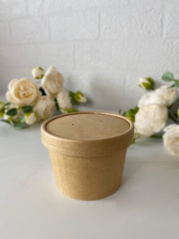 Контейнер под десерт/мороженое 240 мл, крафт — изображение 3